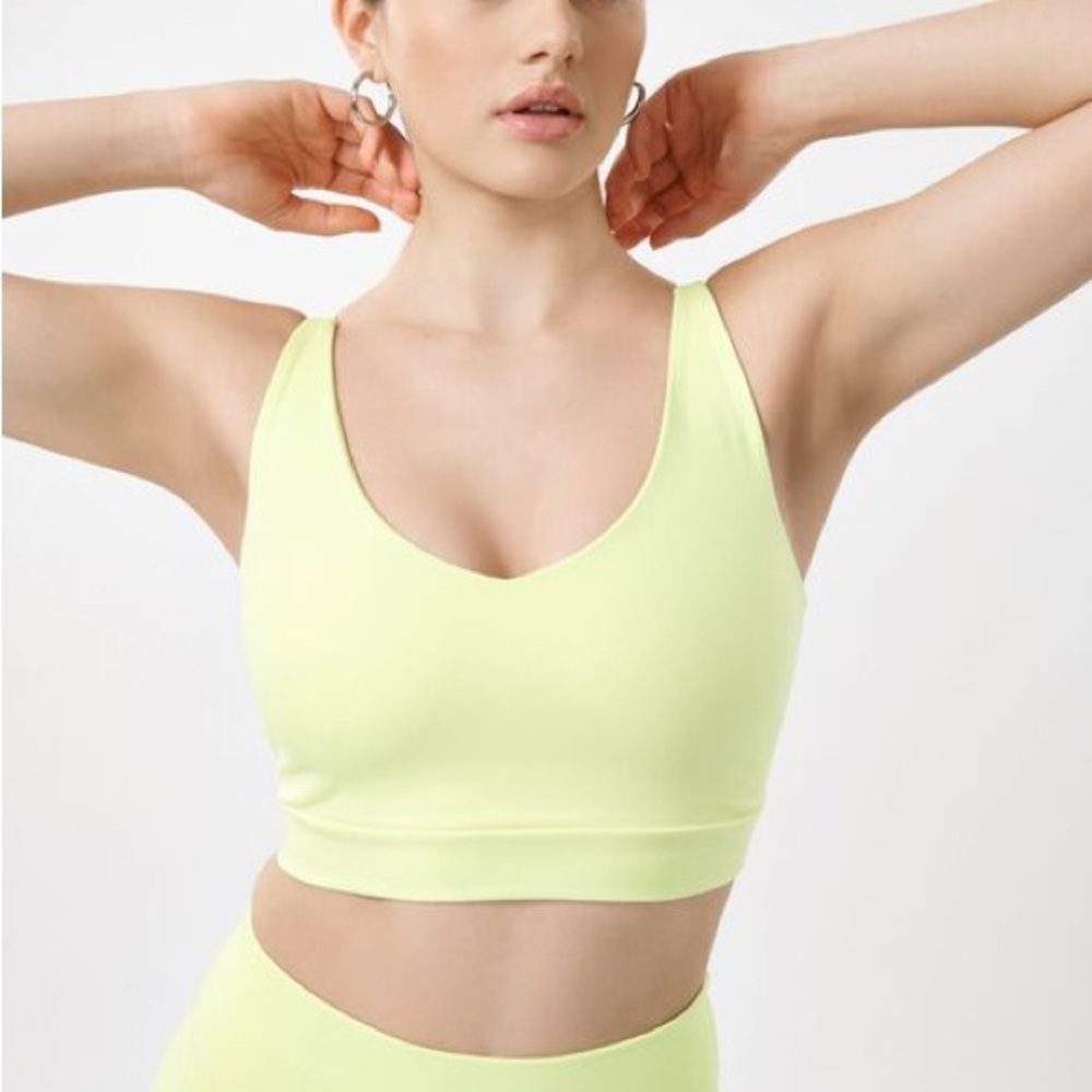 Garage Yellow ACTIVATE Twist-Back Bra-Tank
